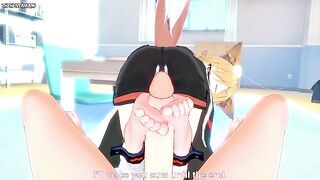 POV Hentai Footjob From Vermeil from Arknights