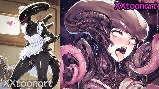 Alien - Xenomorph hentai Xenomorph juices stimulate your sperm