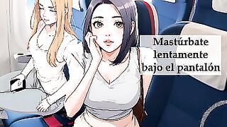 Se me sali&oacute; la leche r&aacute;pido con las voces espa&ntilde;olas de este v&iacute;deo&period; Fantas&iacute;a en el avi&oacute;n JOI&period;