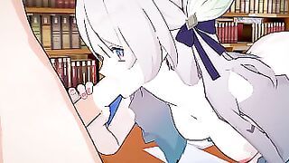 Firefly gets a SPECIAL study session in the library - honkai star rail hentai