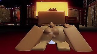 Big Titty Roblox Girl gets Multiple Creampies&excl;