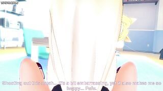 POV Hentai Footjob From Yukikaze from Dog Days