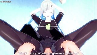 POV Hentai Footjob from Brynhildr from Fate/Grand Order