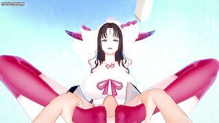 POV Hentai Footjob from Sessyoin Kiara from Fate/Grand Order