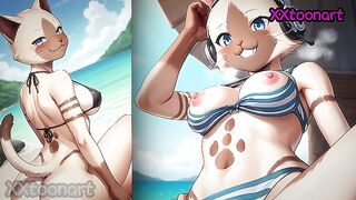 Monster Hunter Felyne & Melynx Furry YIFF