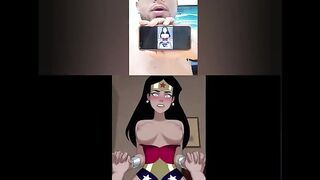 hentai reaction wonder woman makes some nice faces