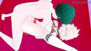Mitsuki Bakugo (Cheerleader) and Izuku Midoriya have intense sex. - My Hero Academia Hentai