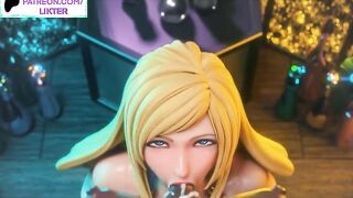 FUTANARI BLOWJOB HENTAI ANIMATED SEXY BLONDE 60FPS