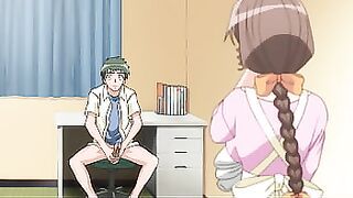 Uncensored Hentai - My stepmother catches me jerking off&excl;&excl;