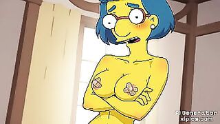 Luan Simpsons Porn and Hentai Ai compilation sexy and naked