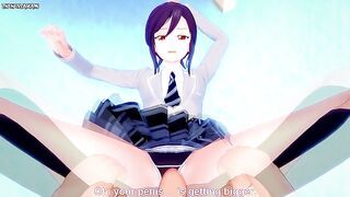 POV Hentai Footjob from Kaoru Seta from Bang Dream