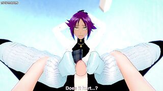 POV Hentai Footjob from Yoruichi Shihouin from Bleach