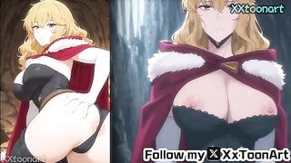 Solo Leveling 2D Hentai - Gina And Cha Hae in team Sex BlowJob Level Up