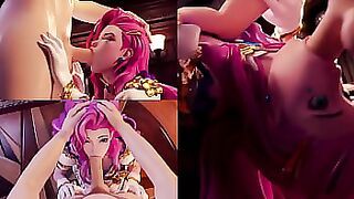 Seraphine gets cum in mouth