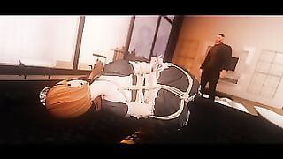 Busty Dirty Maid Provides a Special bondage Service to her Boss for an Extra Trip &vert; Second Life