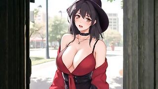 Cute sexy girl seduces me with sensual movements to get an erection (Over 18) (Hentai)