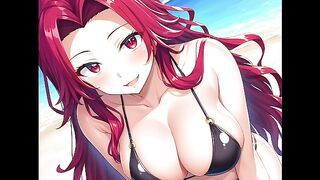 A beach day with Akane