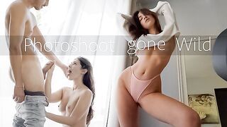 Hot Fitness model get Fucked during a Real Photoshoot
