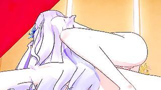 Cantarella hot blowjob and fucking - wuthering waves hentai - 3d anime sex