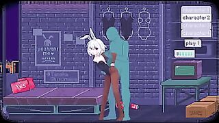 Hentai game&period; sexy bunny girl having fun fucking&period;