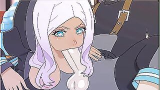 Hibana's new chair - Fire Force Hentai