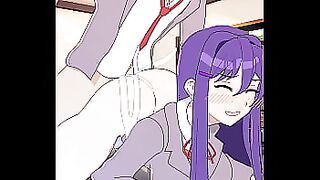 Yuri Backshots - DDLC Hentai