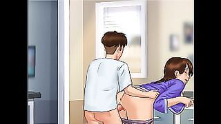 Let's Play - Summertime Saga&comma; Sex with Debbie in the kitchen