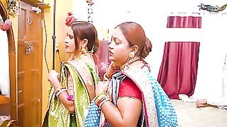 DESI MALLU TWO BAHBHI HARDCORE FUCK WITH LOCAL DEBAR WHEN THEY WERE ALONE AT HOME ( FULL MOVIE )