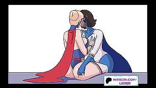 BIG ASS SUPERHERO LESBIAN HENTAI ANIMATED