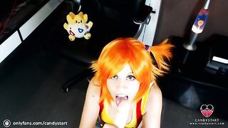 Misty Cosplay Blowjob POV & Eye Contact