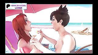 OVERWATCH TRACER HARD BLOWJOB CHALLENGE  HENTAI 60FPS