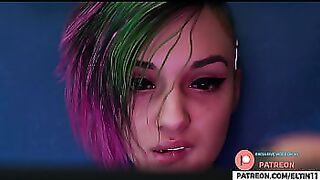 Judy Cyberpunk Have Fun With Her Masturbate Toy | Hottest Game Porn 4k