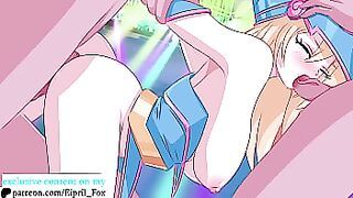 Dark Magician has Beautiful Threesome Fuck - Yu-Gi-Oh! Hentai Anime
