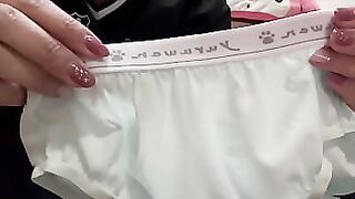 A female college student gets so aroused while doing yoga that she can't stop masturbating in the bathroom while looking at her favorite yoga trainer's bulging penis.