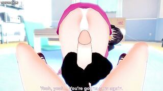 POV Hentai Footjob from Kyuubei Yagyuu from Gintama