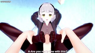 POV Hentai Footjob from AK-Alfa from Girls Frontline