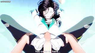 POV Hentai Footjob from Colt Python from Girls Frontline
