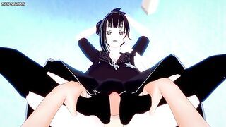 POV Hentai Footjob from Ouroboros from Girls Frontline