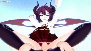 POV Hentai Footjob from Grea Regnis from Granblue Fantasy