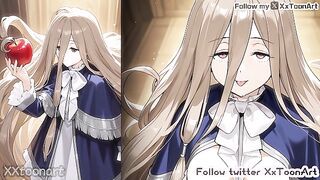 Frieren 2D Hentai - Beyond Journey's End - Sense use her hair job make you cum
