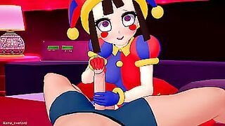 Pomni in the love hotel ready to fuck (parody)