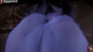 I LOVE Frieren Leggins Footjob and thighjob -BloggameH-