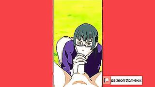 Maki Zenin gets fuck by Yuta after training