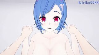 Nishizono Chigusa and I have intense sex in the bedroom. - Nijisanji VTuber POV Hentai