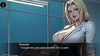 TSUNADE gets fucked by Boruto. Big boobs blowjob and giggling