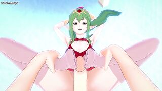 POV Hentai Footjob from Tiki from Fire Emblem