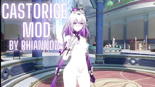 Castorice Nude Mod and Masturbation (Honkai Star Rail)