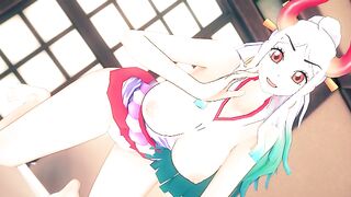 YAMATO get Fucked & CREAMPIED Hentai ONE PIECE Uncensored