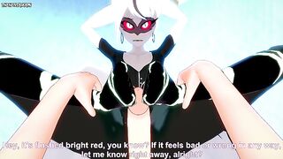 POV Hentai Footjob from Carmilla Carmine from Hazbin Hotel