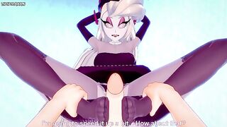 POV Hentai Footjob from Lilith from Hazbin Hotel